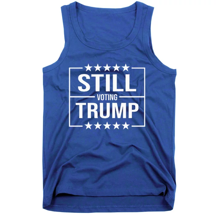 Still Voting Trump 2024 Patriotic American Flag Tank Top