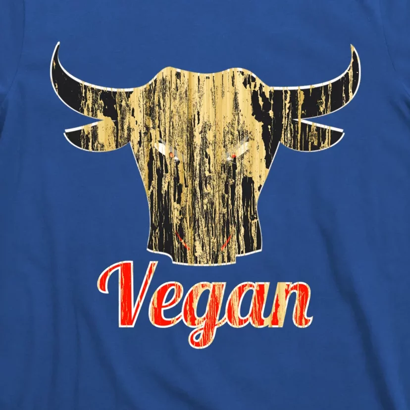 Strong Vegan Vegetarian Grass Eating Bull Great Gift T-Shirt