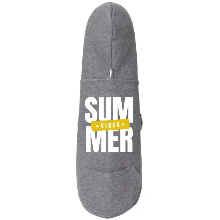 Summer Vibes Vacation Doggie 3-End Fleece Hoodie