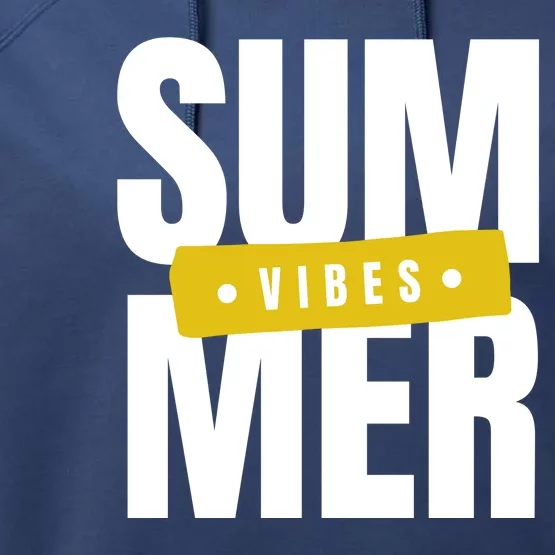 Summer Vibes Vacation Performance Fleece Hoodie