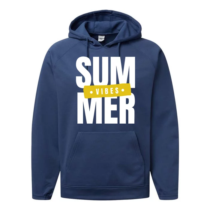 Summer Vibes Vacation Performance Fleece Hoodie