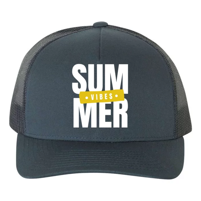 Summer Vibes Vacation Yupoong Adult 5-Panel Trucker Hat