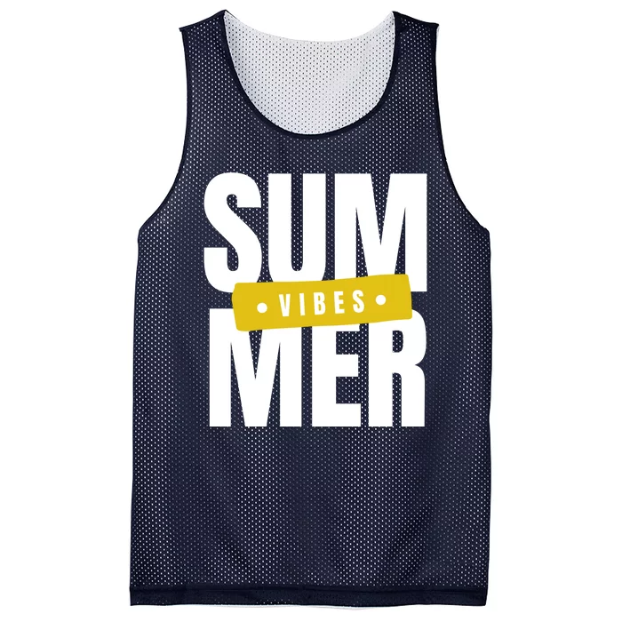 Summer Vibes Vacation Mesh Reversible Basketball Jersey Tank