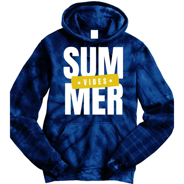 Summer Vibes Vacation Tie Dye Hoodie