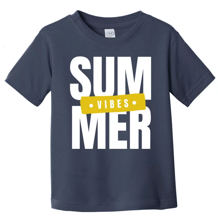 Summer Vibes Vacation Toddler T-Shirt