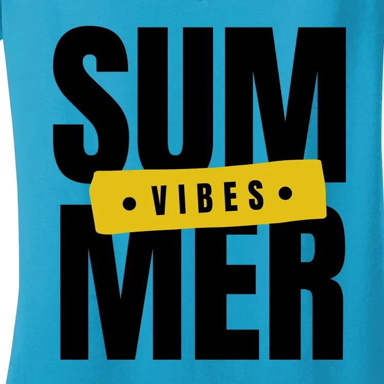 Summer Vibes Vacation Women's V-Neck T-Shirt