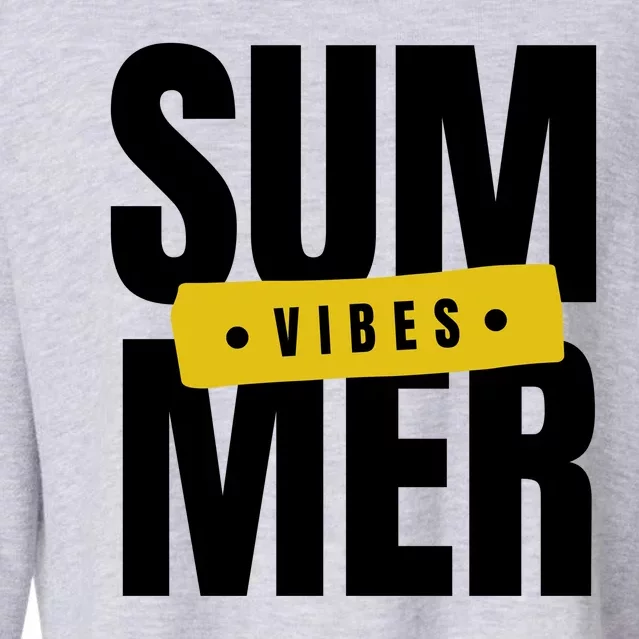 Summer Vibes Vacation Cropped Pullover Crew