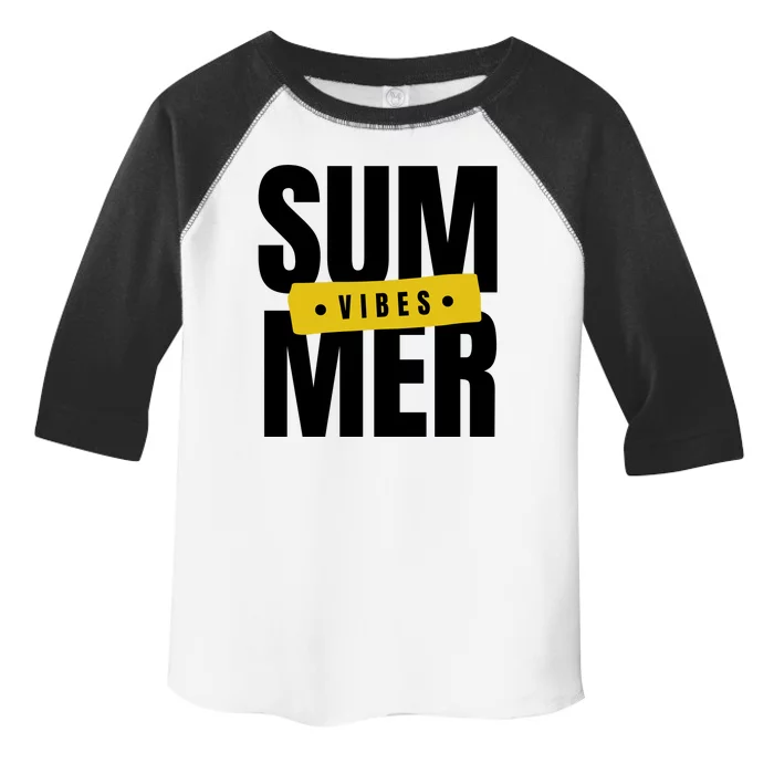 Summer Vibes Vacation Toddler Fine Jersey T-Shirt