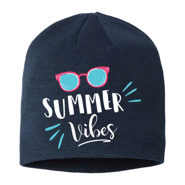 Summer Vibes Vacation Fun 8 1/2in Sustainable Knit Beanie