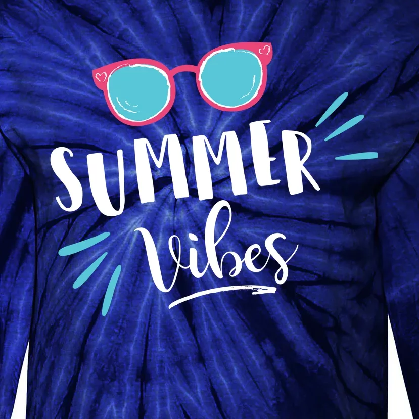 Summer Vibes Vacation Fun Tie-Dye Long Sleeve Shirt