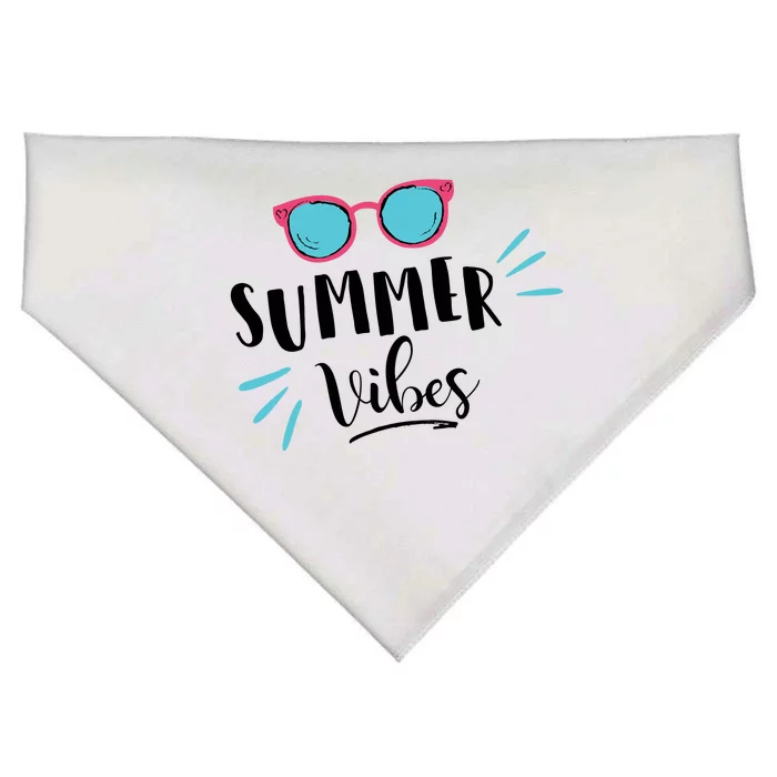 Summer Vibes Vacation Fun USA-Made Doggie Bandana