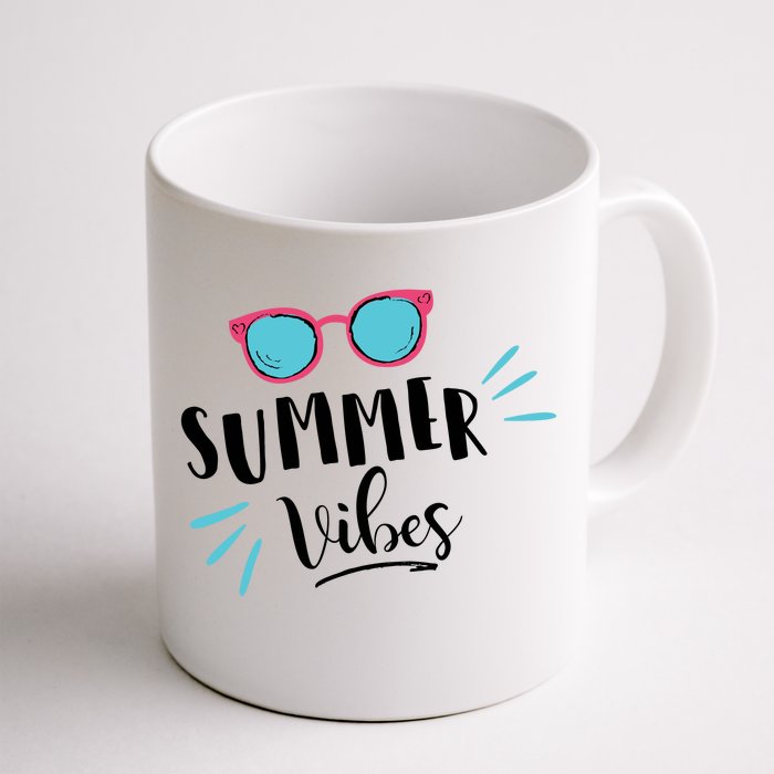 Summer Vibes Vacation Fun Front & Back Coffee Mug