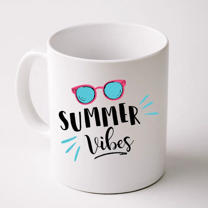 Summer Vibes Vacation Fun Front & Back Coffee Mug