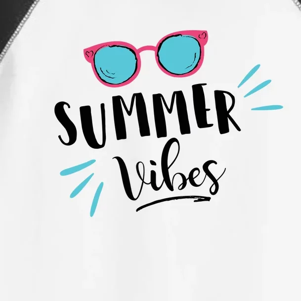 Summer Vibes Vacation Fun Toddler Fine Jersey T-Shirt