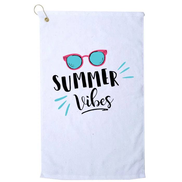 Summer Vibes Vacation Fun Platinum Collection Golf Towel