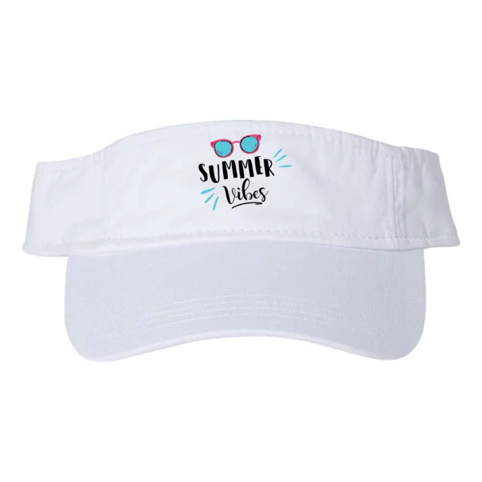 Summer Vibes Vacation Fun Valucap Bio-Washed Visor