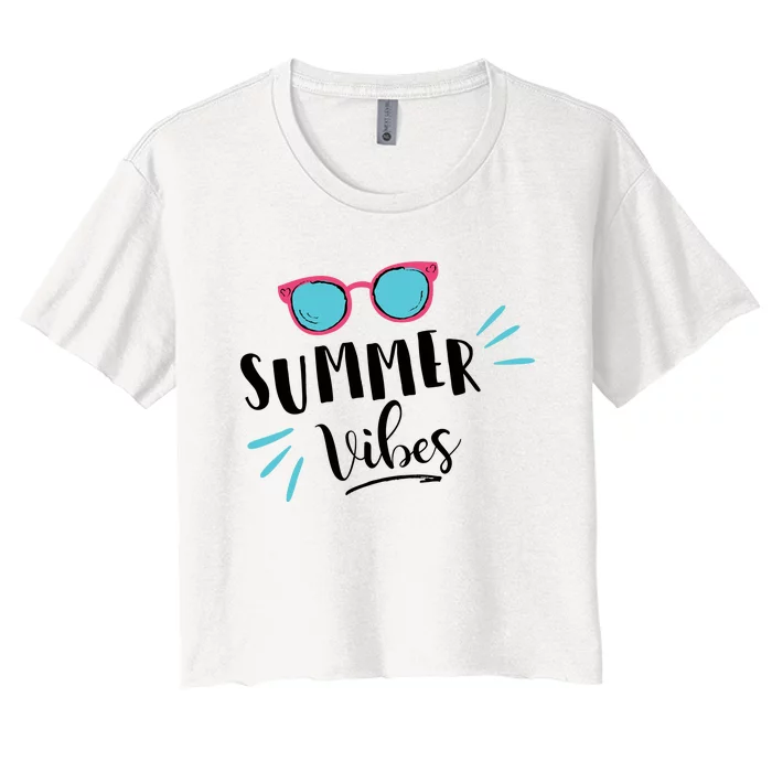 Summer Vibes Vacation Fun Women's Crop Top Tee