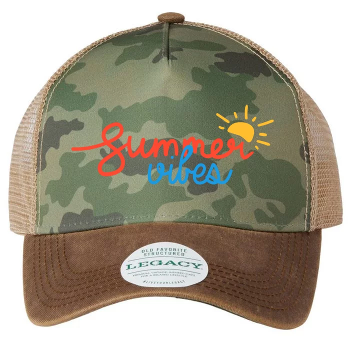 Summer Vibes Vacation Fun Legacy Tie Dye Trucker Hat