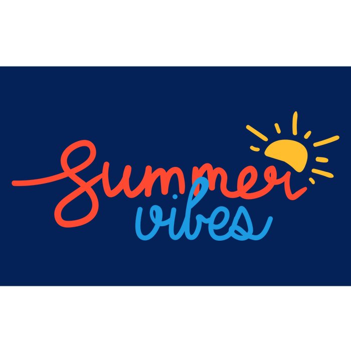 Summer Vibes Vacation Fun Bumper Sticker