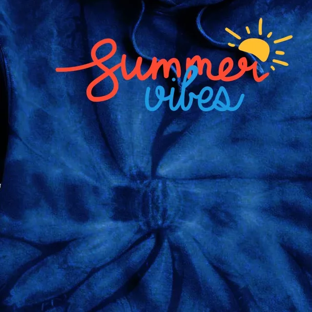 Summer Vibes Vacation Fun Tie Dye Hoodie