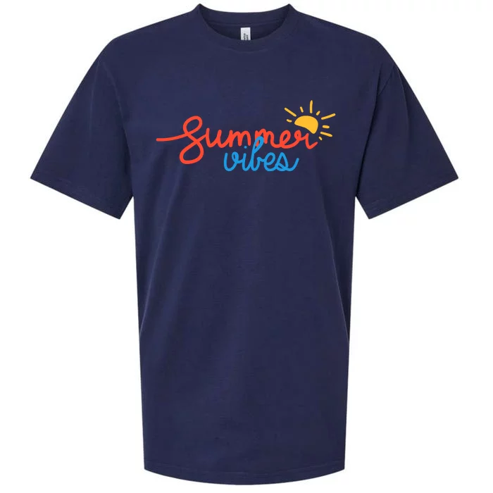 Summer Vibes Vacation Fun Sueded Cloud Jersey T-Shirt