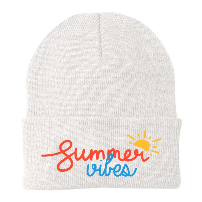 Summer Vibes Vacation Fun Knit Cap Winter Beanie