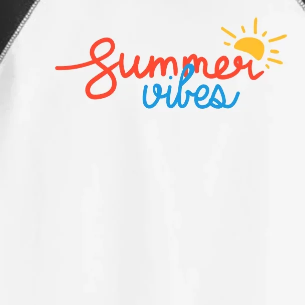 Summer Vibes Vacation Fun Toddler Fine Jersey T-Shirt