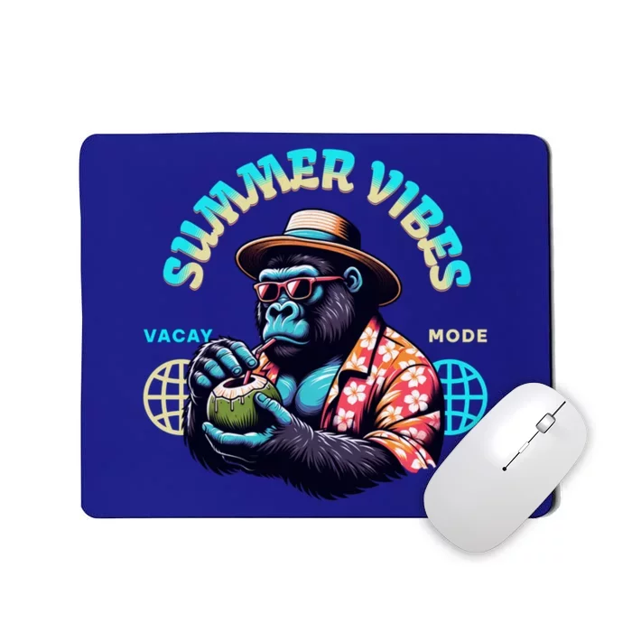 Summer Vibes Vacay Mode Cool Gorilla Great Gift Mousepad