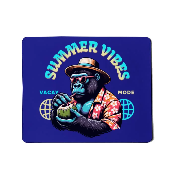 Summer Vibes Vacay Mode Cool Gorilla Great Gift Mousepad