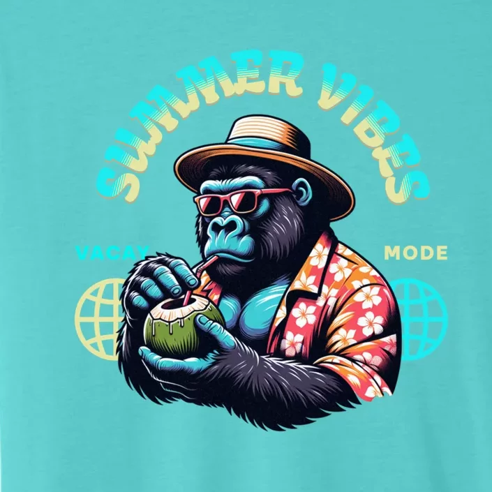 Summer Vibes Vacay Mode Cool Gorilla Great Gift ChromaSoft Performance T-Shirt