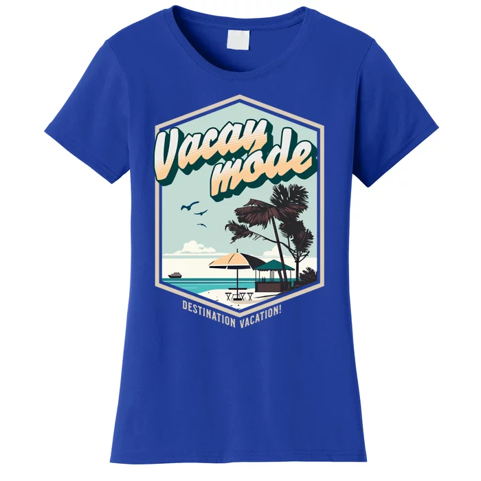 Summer Vacay Vibes Beach Palms Sunny Familiy Vacation Gift Women's T-Shirt