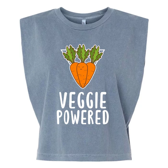 Sarcastic Vegan Veggie Powered Food Vegetarian Lover Gift Garment-Dyed Women's Muscle Tee