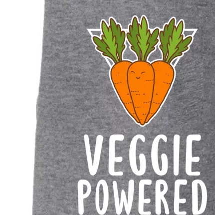 Sarcastic Vegan Veggie Powered Food Vegetarian Lover Gift Doggie 3-End Fleece Hoodie