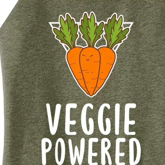 Sarcastic Vegan Veggie Powered Food Vegetarian Lover Gift Women’s Perfect Tri Rocker Tank