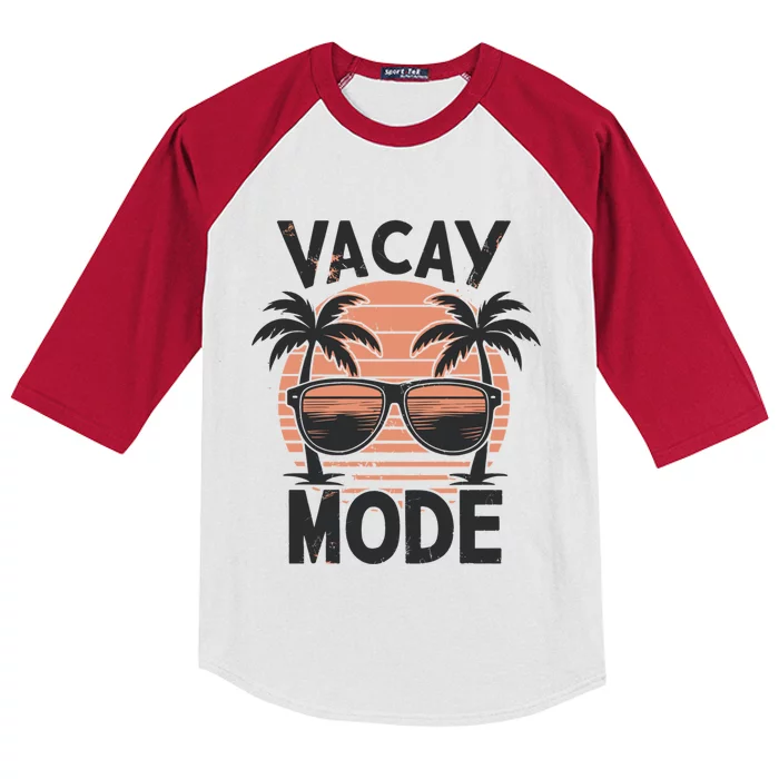 Summer Vacation Vacay Mode Great Gift Kids Colorblock Raglan Jersey