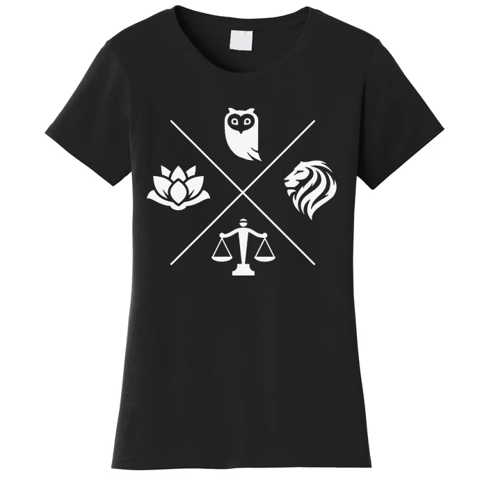 Stoic Virtues Wisdom Temperance Justice Courage Stoicism Women's T-Shirt