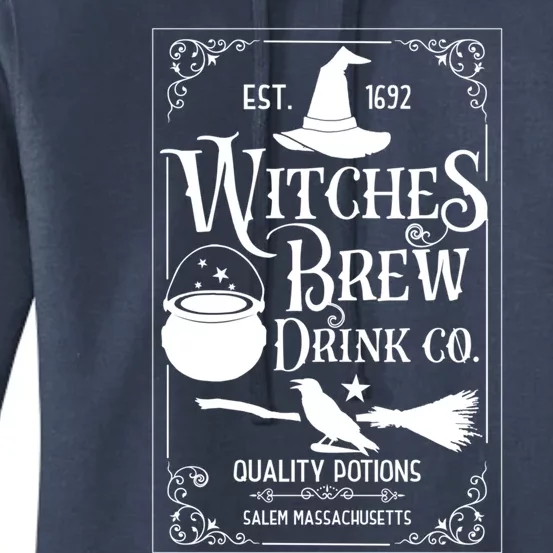 Salem Witch 1692 Witches Brew Funny Witchy Halloween Great Gift Women's Pullover Hoodie