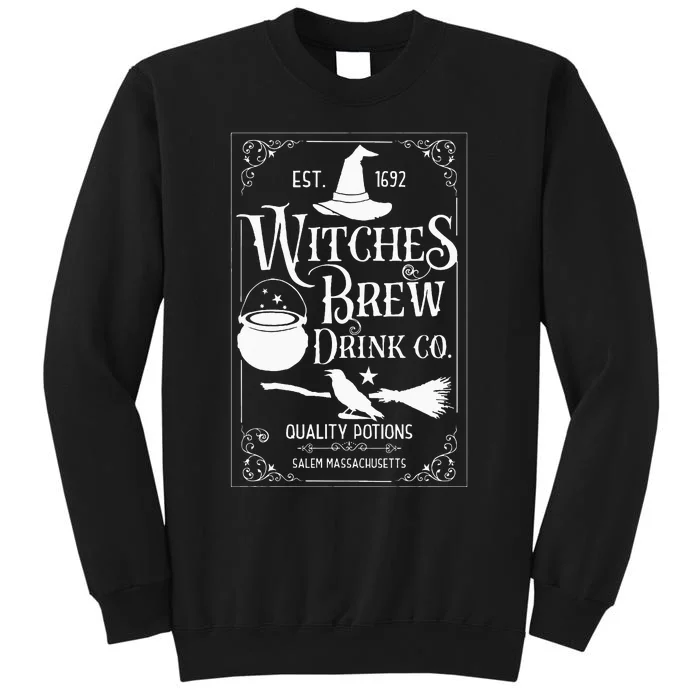 Salem Witch 1692 Witches Brew Drink Funny Witchy Halloween Tall Sweatshirt