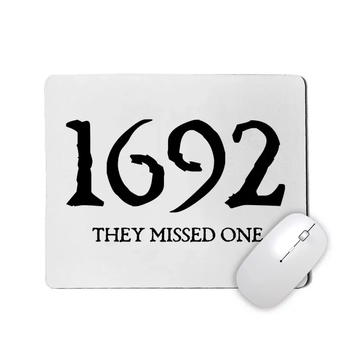 Salem Witch 1692 They Missed One Halloween Massachusetts Witch Trials Season Mousepad