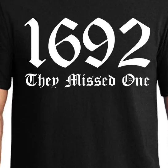 Salem Witch 1692 They Missed One Halloween Massachusetts Witch Trials Season Pajama Set