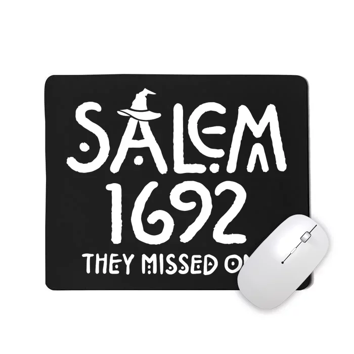 Salem Witch 1692 They Missed One Halloween Massachusetts Witch Trials Season Mousepad