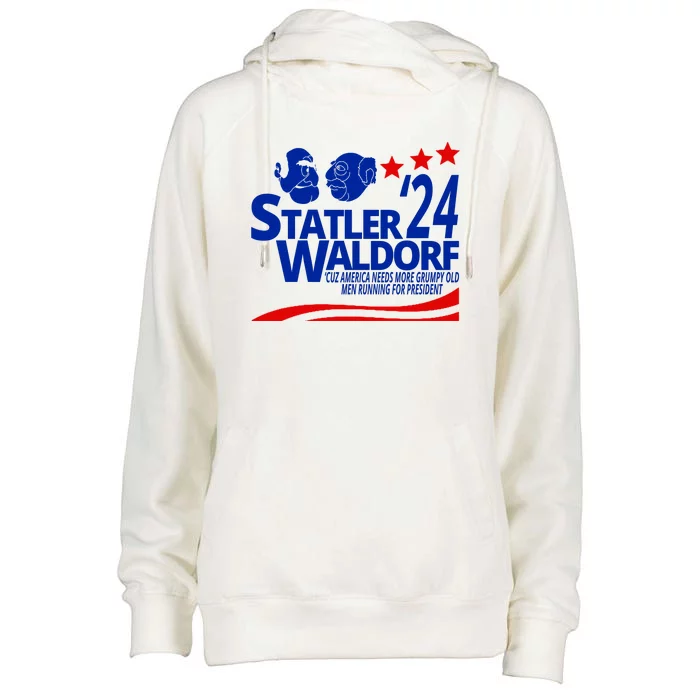 Statler Waldorf 2024 Funny President Womens Funnel Neck Pullover Hood