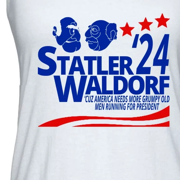 Statler Waldorf 2024 Funny President Ladies Essential Flowy Tank