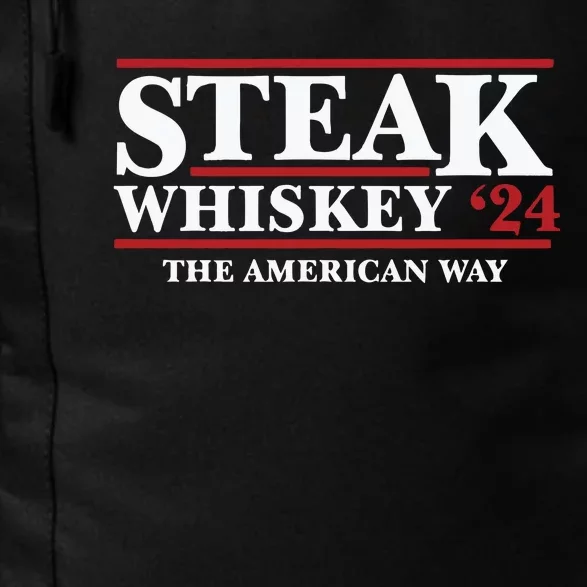 Steak Whiskey 24 The American Way Daily Commute Backpack