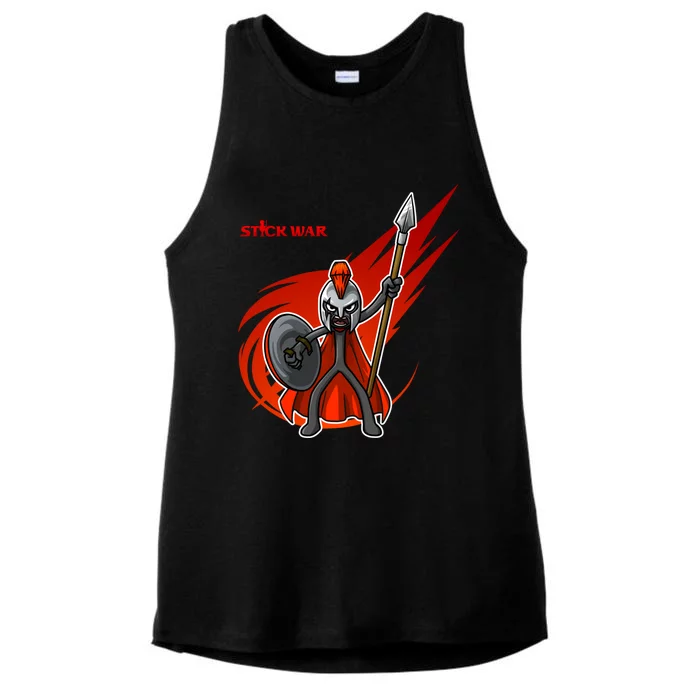 Stick War 3 Spearton Leader Atreyos Gift Ladies Tri-Blend Wicking Tank