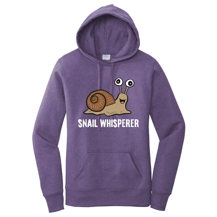 Snail Whisperer Animal Funny Snail Lover Women's Pullover Hoodie