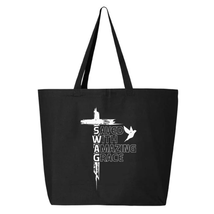 Saved With Amazing Grace 25L Jumbo Tote