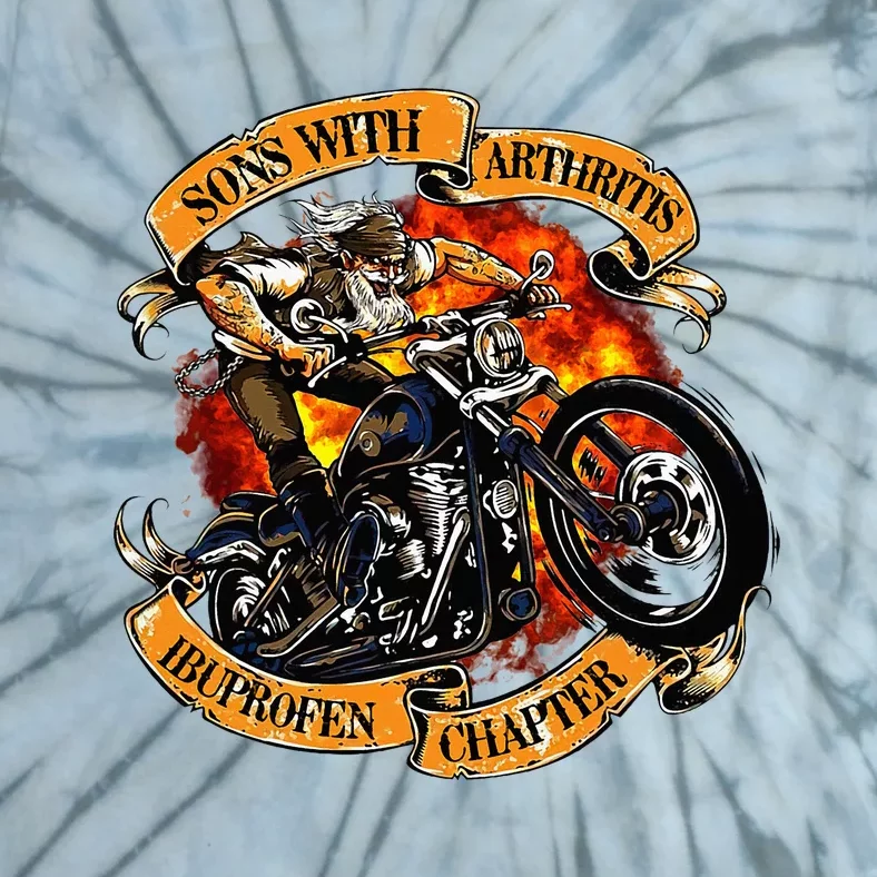 Sons With Arthritis Ibuprofen Chapter Motorcycle Tie-Dye T-Shirt