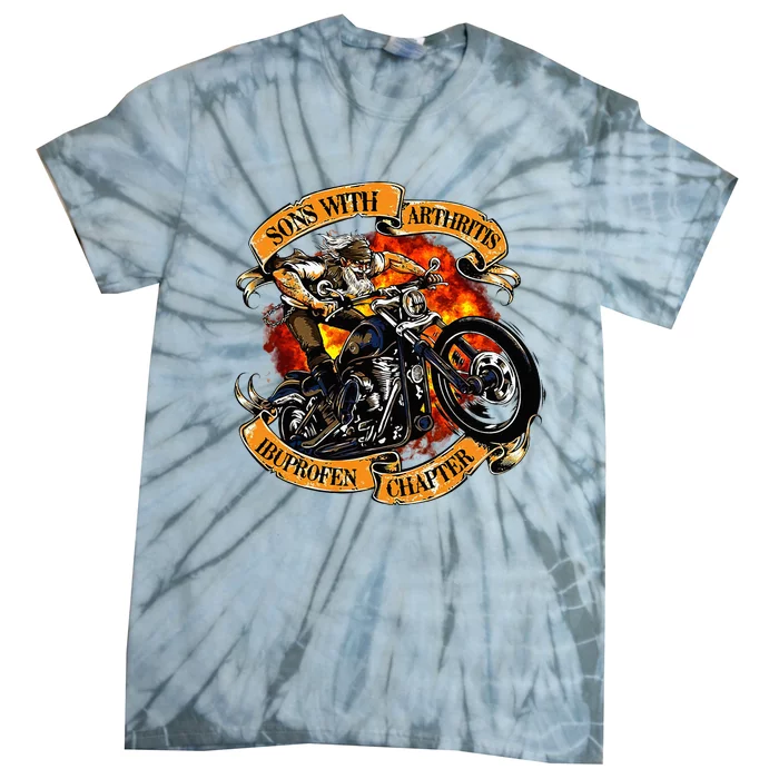 Sons With Arthritis Ibuprofen Chapter Motorcycle Tie-Dye T-Shirt