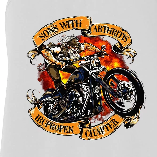 Sons With Arthritis Ibuprofen Chapter Motorcycle Women's Racerback Tank